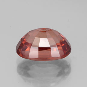 Zircone naturale arancione da 4,43 ct, taglio ovale, VVS