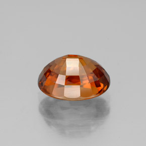Zircone naturale arancione da 3,48 ct, taglio ovale, VVS