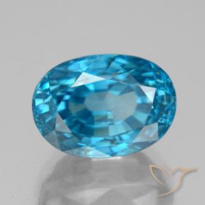Zircone Blu naturale da 9.25 ct, Ovale, VS
