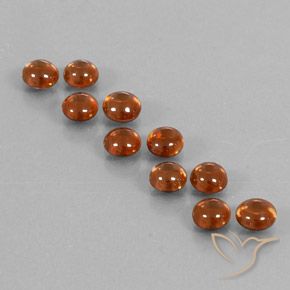 6.72ctw Naturale Arancione rossastra Zircone, Rotondo, Trasparente