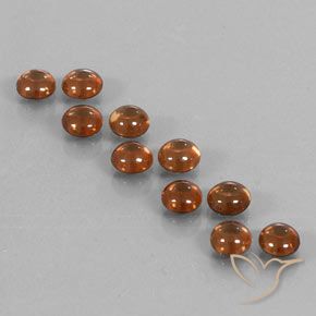 6.70ctw Naturale Arancione scuro Zircone, Rotondo, Trasparente