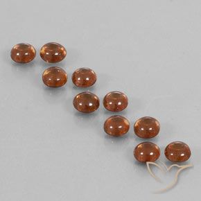6.44ctw Naturale Arancia Fuoco Zircone, Rotondo, Trasparente