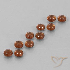 Gemme di Zircone Arancia Fuoco naturale da 6.44 ct, Rotondo, Trasparente