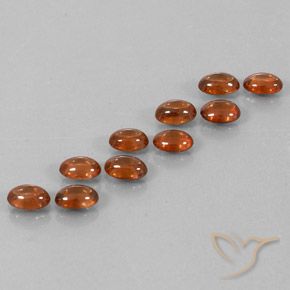 Gemme di Zircone Marrone rossastro naturale da 7.62 ct, Ovale, Trasparente