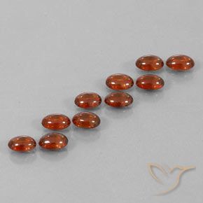 Gemme di Zircone Marrone caldo naturale da 7.45 ct, Ovale, Trasparente