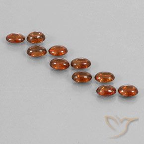 7.73ctw Naturale Marrone Cannella Intenso Zircone, Ovale, Trasparente