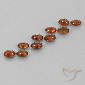 Gemme di Zircone Marrone Cannella Intenso naturale da 7.73 ct, Ovale, Trasparente
