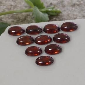 Zircone naturale arancione da 8,14 ct, taglio ovale, trasparente