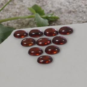 Zircone naturale arancione da 8,14 ct, taglio ovale, trasparente