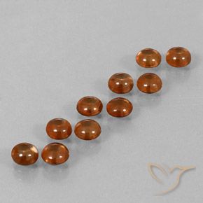 6.32ctw Naturale Arancione scuro Zircone, Rotondo, Trasparente, Photo A