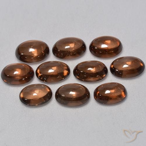 7.93ctw Naturale Marrone medio Zircone, Ovale, Trasparente