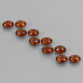 Zircone naturale arancione da 10,37 ct, taglio ovale, trasparente