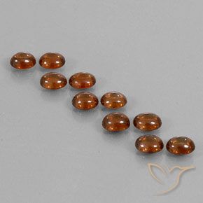 10.23ctw Naturale Arancione scuro Zircone, Ovale, Trasparente