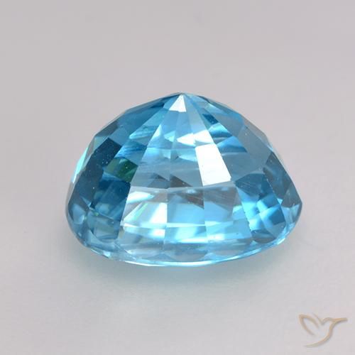 Zircone Blu medio naturale da 3.66 ct, Ovale, VS