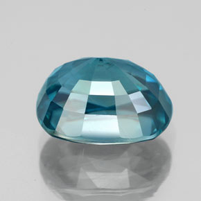 Zircone naturale blu da 7,22 ct, taglio ovale, VVS