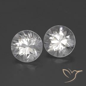 Gemme di Zircone Bianco naturale da 3.62 ct, Rotondo, VVS-VS