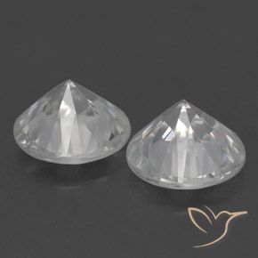 Gemme di Zircone Bianco naturale da 3.26 ct, Rotondo, VS