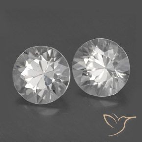 Gemme di Zircone Bianco naturale da 3.79 ct, Rotondo, VS