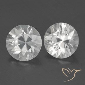 Gemme di Zircone Bianco naturale da 3.65 ct, Rotondo, VS