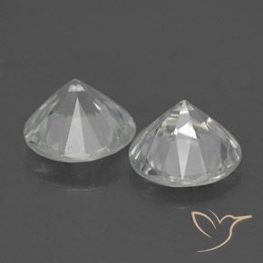 Gemme di Zircone Bianco naturale da 3.50 ct, Rotondo, VVS-VS
