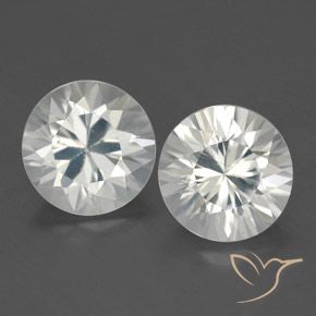 3.71ctw Naturale Bianco Zircone, Rotondo, VVS-VS