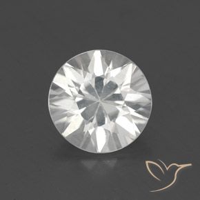 1.83ct Naturale Bianco Zircone, Rotondo, VS