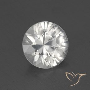 1.65ct Naturale Bianco Zircone, Rotondo, VVS-VS