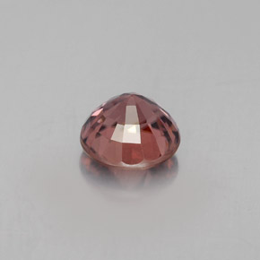Zircone Arancio tendente al rosa naturale da 1.60 ct, Taglio rotondo, VVS