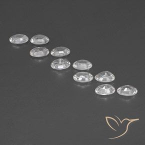 Gemme di Zircone Bianco naturale da 6.99 ct, Ovale, VVS-VS