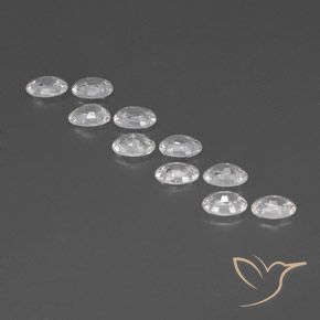 Gemme di Zircone Bianco naturale da 6.86 ct, Ovale, VVS-VS