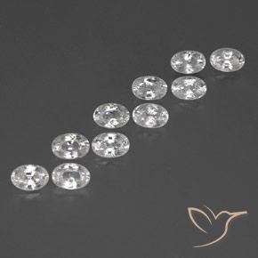 Gemme di Zircone Bianco naturale da 8.00 ct, Ovale, VVS-VS