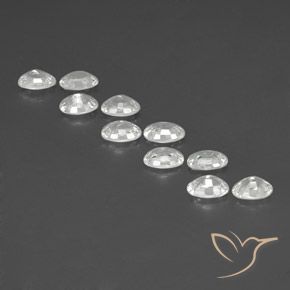 Gemme di Zircone Bianco naturale da 7.26 ct, Ovale, VVS-VS