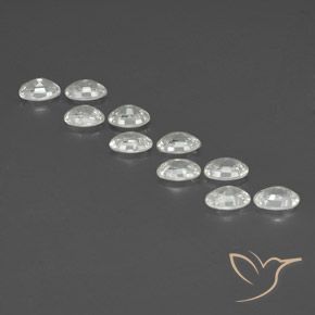 Gemme di Zircone Bianco naturale da 7.10 ct, Ovale, VVS-VS