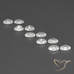 Gemme di Zircone Bianco naturale da 7.46 ct, Ovale, VVS-VS