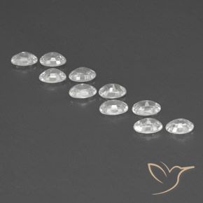 Gemme di Zircone Bianco naturale da 7.21 ct, Ovale, VVS-VS