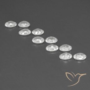 Gemme di Zircone Bianco naturale da 7.33 ct, Ovale, VVS-VS