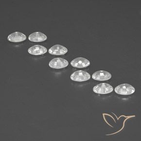 Gemme di Zircone Bianco naturale da 7.36 ct, Ovale, VVS-VS