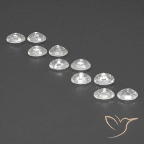 Gemme di Zircone Bianco naturale da 8.35 ct, Ovale, VVS-VS