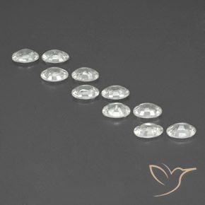 Gemme di Zircone Bianco naturale da 6.61 ct, Ovale, VVS-VS