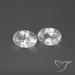 Gemme di Zircone Bianco naturale da 2.53 ct, Ovale, VS