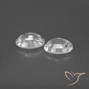 Gemme di Zircone Bianco naturale da 2.53 ct, Ovale, VS
