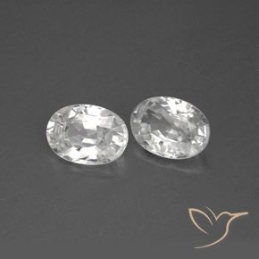 Gemme di Zircone Bianco naturale da 2.43 ct, Ovale, VVS