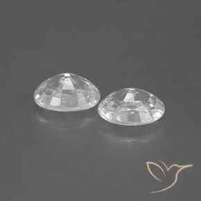 Gemme di Zircone Bianco naturale da 2.64 ct, Ovale, VS