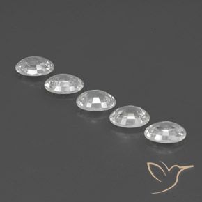 Gemme di Zircone Bianco naturale da 6.07 ct, Ovale, VVS