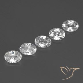 Gemme di Zircone Bianco naturale da 6.35 ct, Ovale, VS