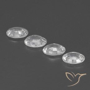 Gemme di Zircone Bianco naturale da 4.57 ct, Ovale, VVS-VS
