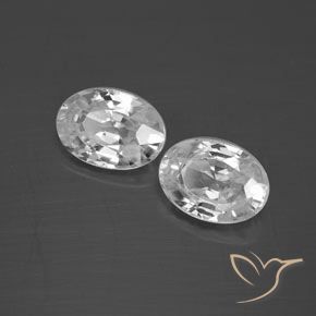 Gemme di Zircone Bianco naturale da 2.58 ct, Ovale, VS