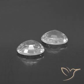 Gemme di Zircone Bianco naturale da 2.66 ct, Ovale, VVS