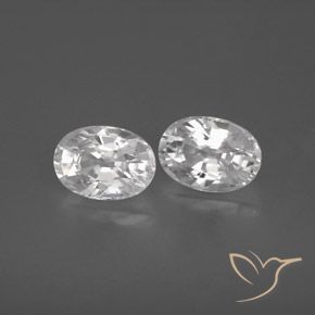 Gemme di Zircone Bianco naturale da 2.88 ct, Ovale, VVS