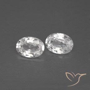 Gemme di Zircone Bianco naturale da 2.23 ct, Ovale, VVS